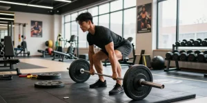 Anabolika kaufen und Muskelaufbau im Fitnessstudio mit Gewichten